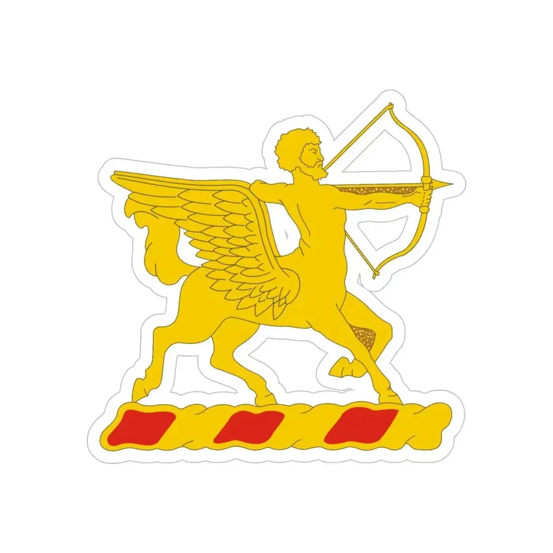 6th Field Artillery Regiment (U.S. Army) REVERSE PRINT Transparent Die-Cut STICKER - The Sticker Space