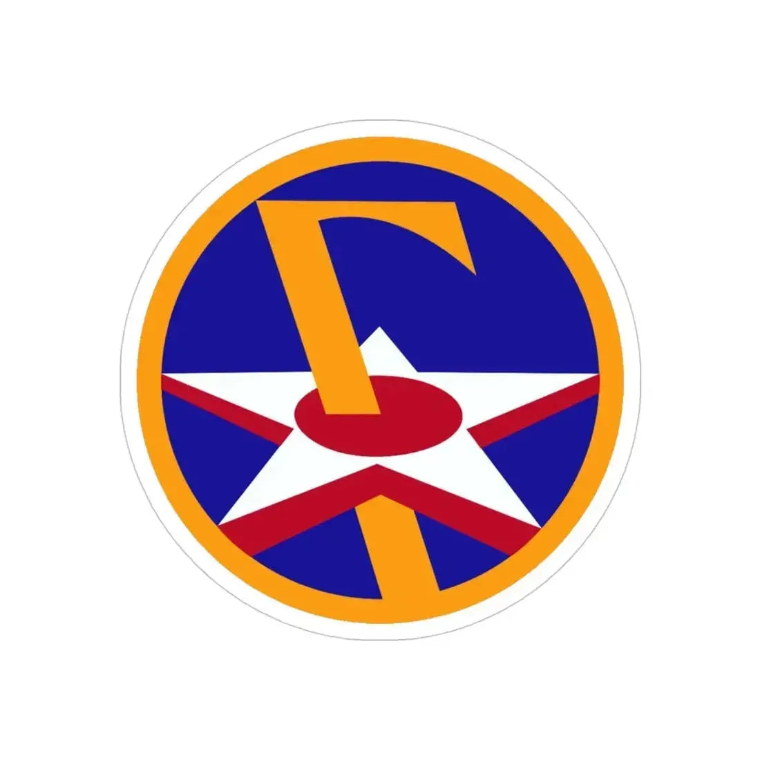 7 Air Force (U.S. Army) REVERSE PRINT Transparent Die-Cut STICKER - The Sticker Space