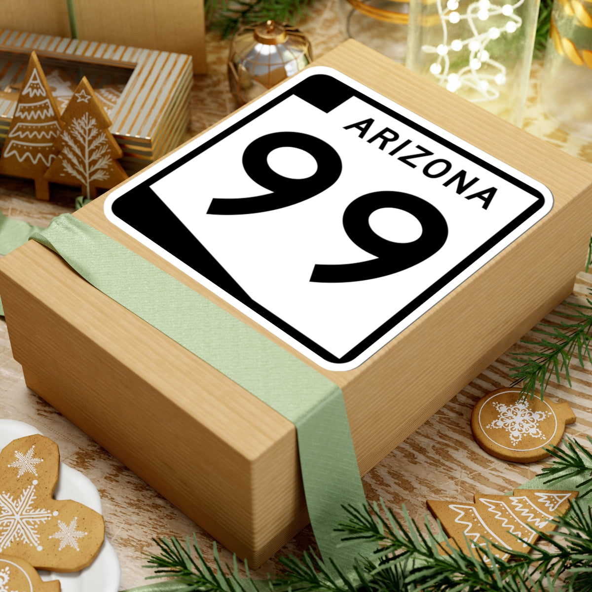 Arizona 99 (Arizona) (Road Sign) STICKER Vinyl Kiss-Cut Decal