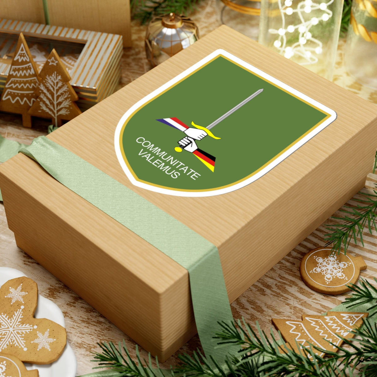 1 GE-NL Corps (Germany) (Coat of Arms) STICKER Vinyl Kiss-Cut Decal