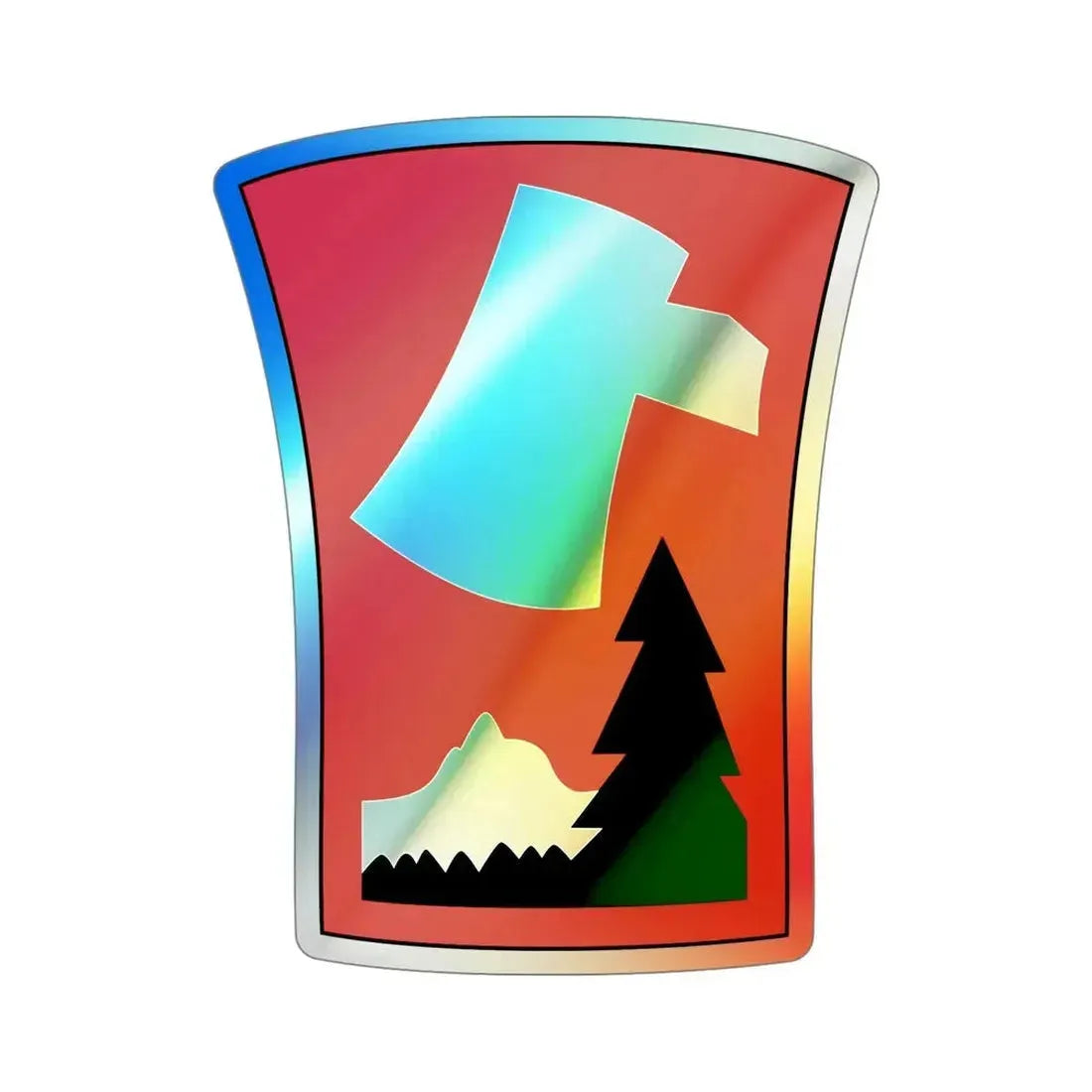 70th Infantry Division (U.S. Army) Holographic STICKER Die-Cut Vinyl Decal - The Sticker Space