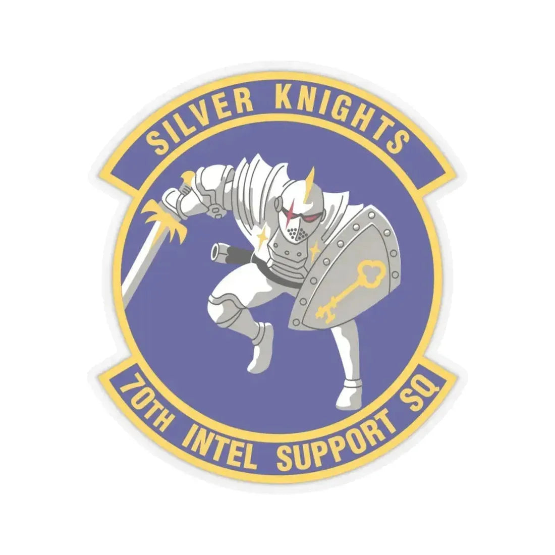 70th Intelligence Support Squadron (U.S. Air Force) STICKER Vinyl Kiss-Cut Decal 6 Inch Transparent - The Sticker Space