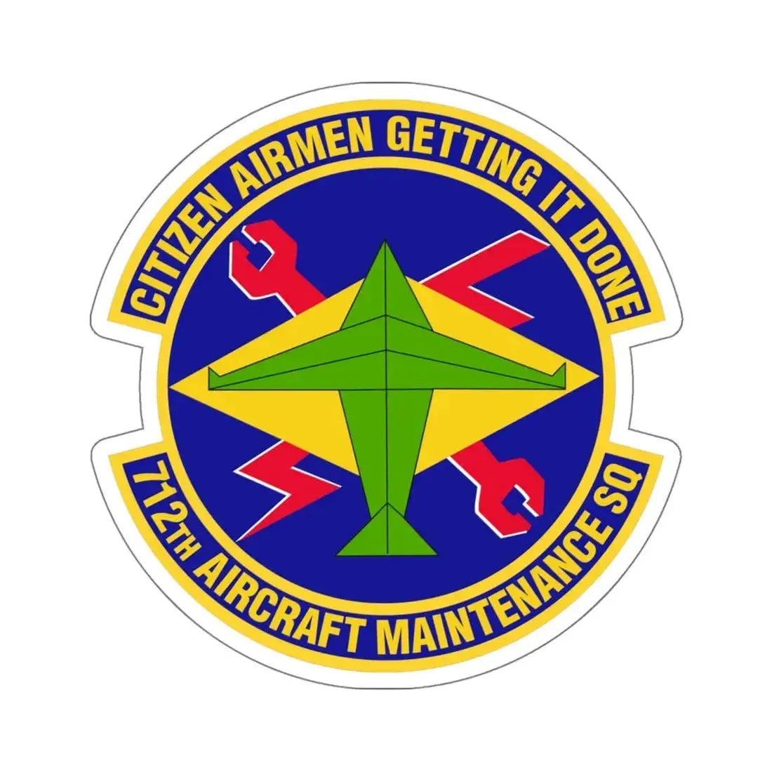 712th Aircraft Maintenance Squadron (U.S. Air Force) STICKER Vinyl Die-Cut Decal - The Sticker Space