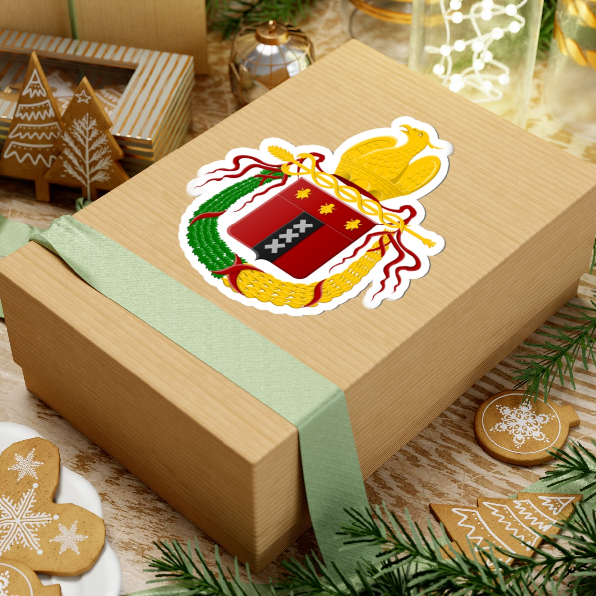 Amsterdam Frans wapen (Netherlands) (Coat of Arms) STICKER Vinyl Kiss-Cut Decal