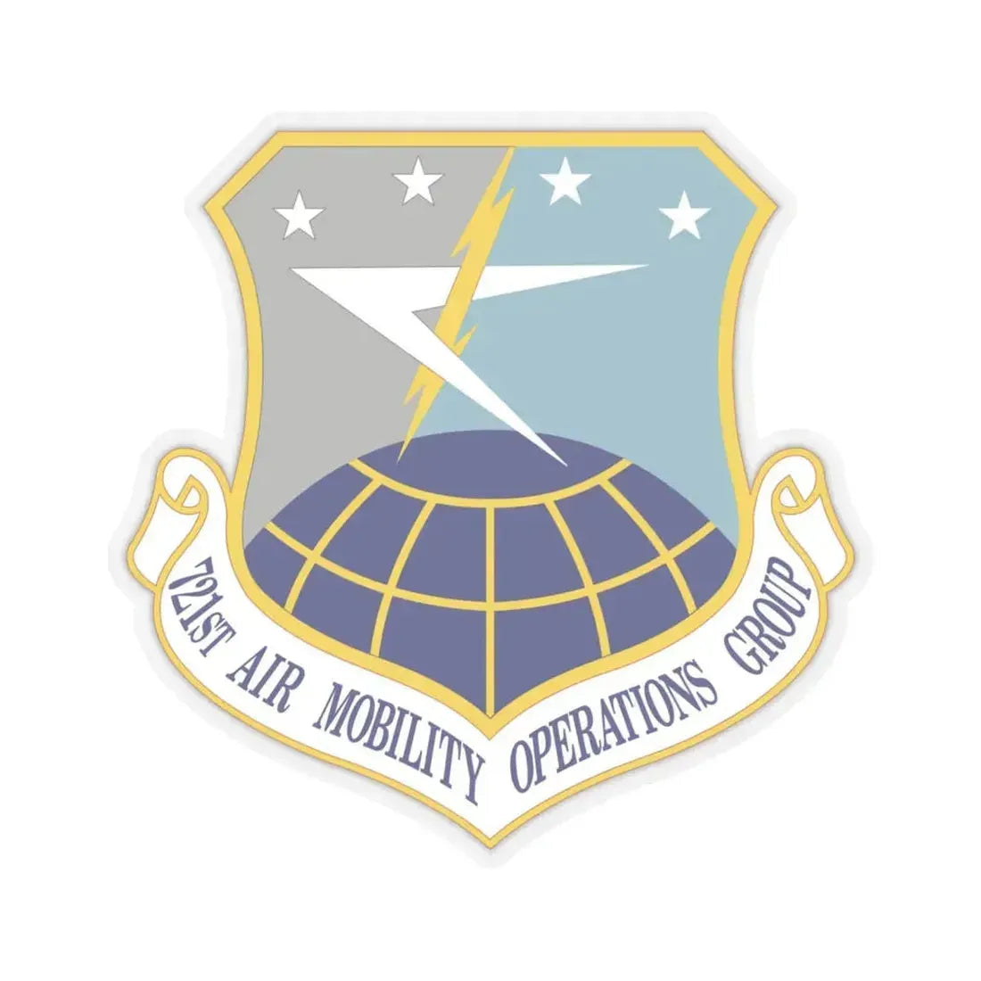721st Air Mobility Operations Group (U.S. Air Force) STICKER Vinyl Kiss-Cut Decal 6 Inch Transparent - The Sticker Space