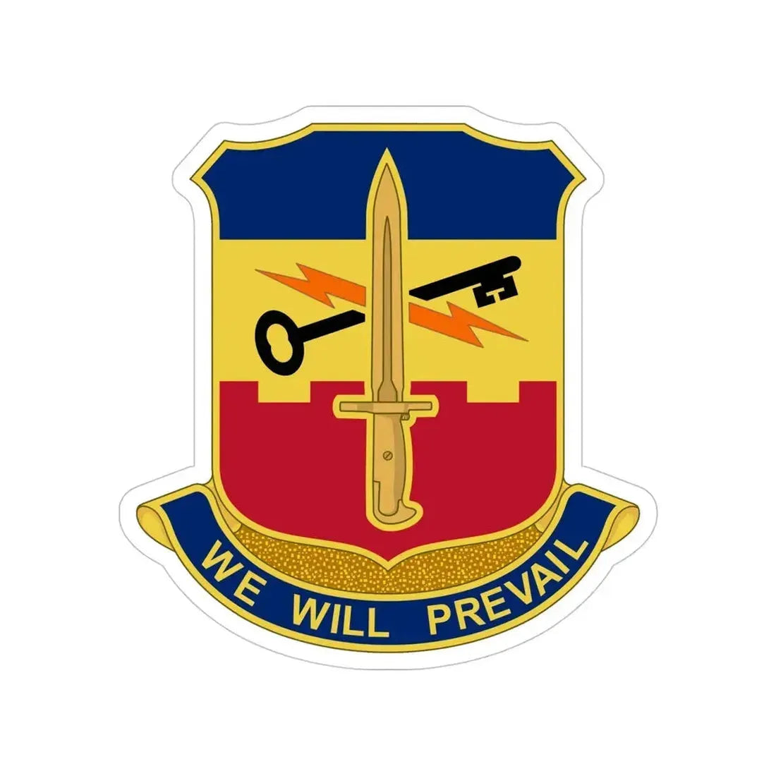 741 Engineer Battalion (U.S. Army) Transparent STICKER Die-Cut Vinyl Decal - The Sticker Space