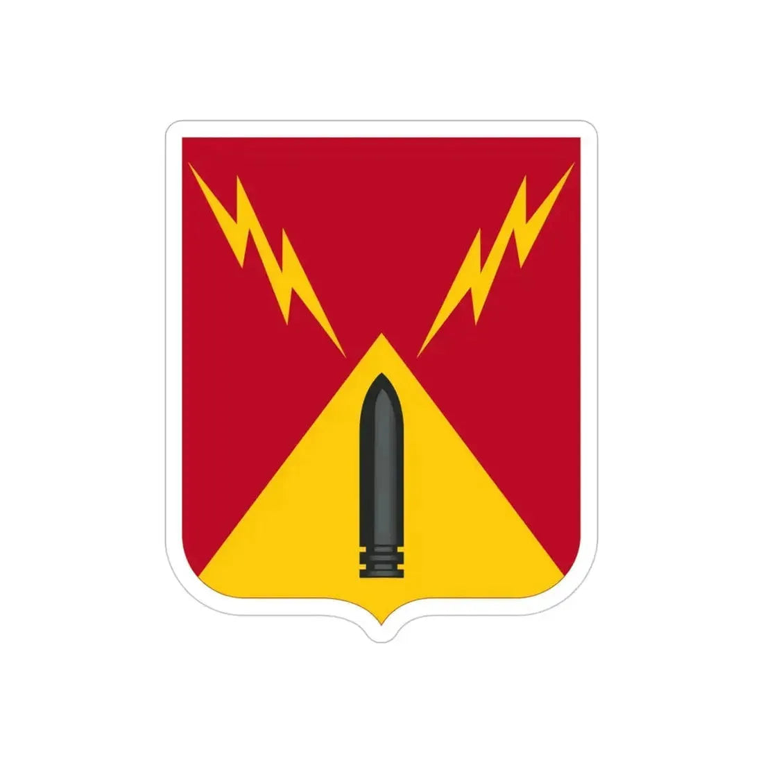 752nd Antiaircraft Artillery Gun Battalion v2 (U.S. Army) REVERSE PRINT Transparent Die-Cut STICKER - The Sticker Space