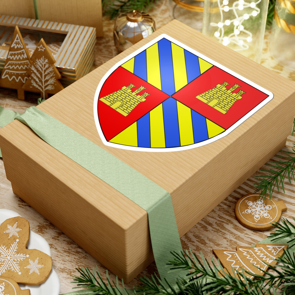 Blason Adhémar de Grignan (France) (Coat of Arms) STICKER Vinyl Kiss-Cut Decal