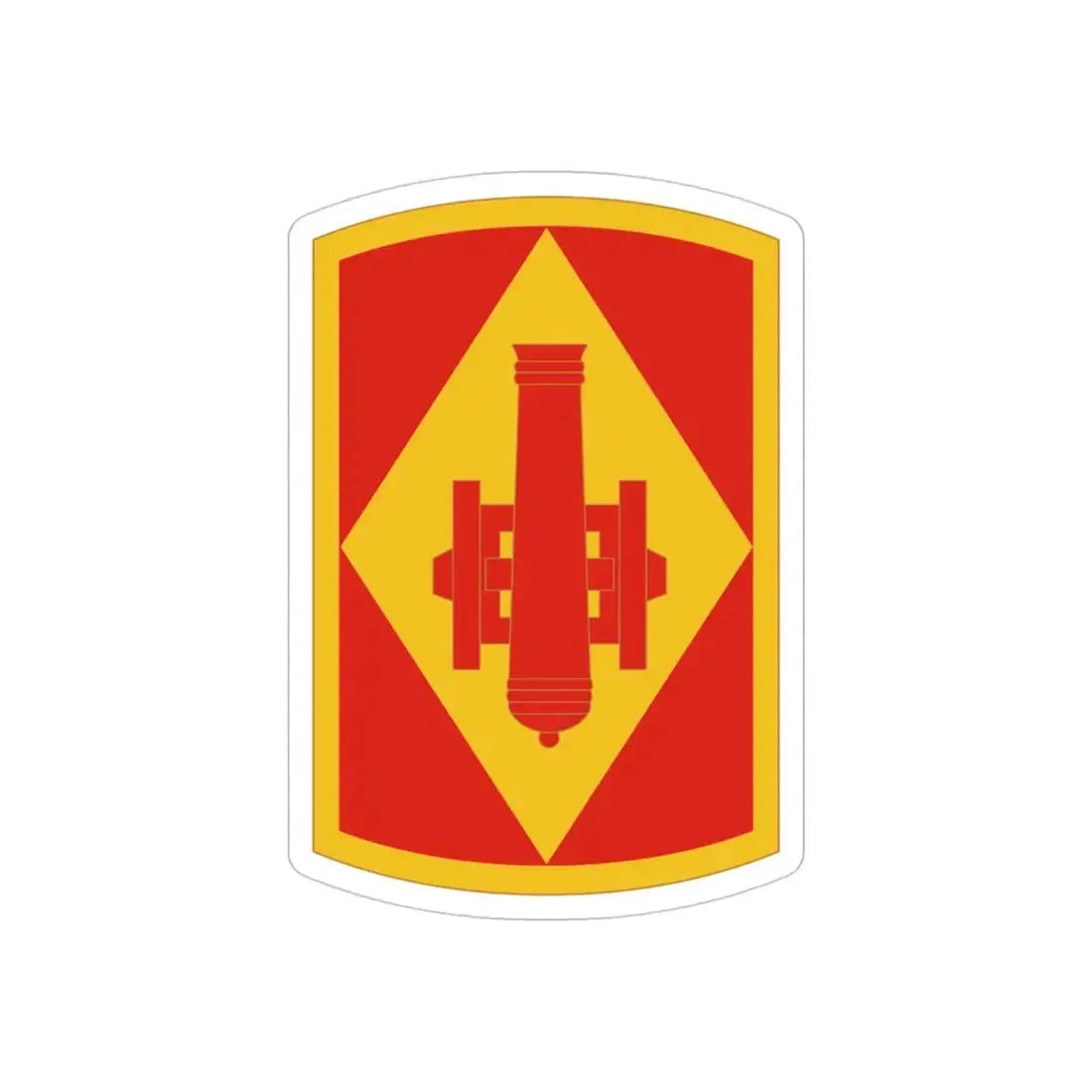 75th Field Artillery Brigade (U.S. Army) REVERSE PRINT Transparent Die-Cut STICKER - The Sticker Space