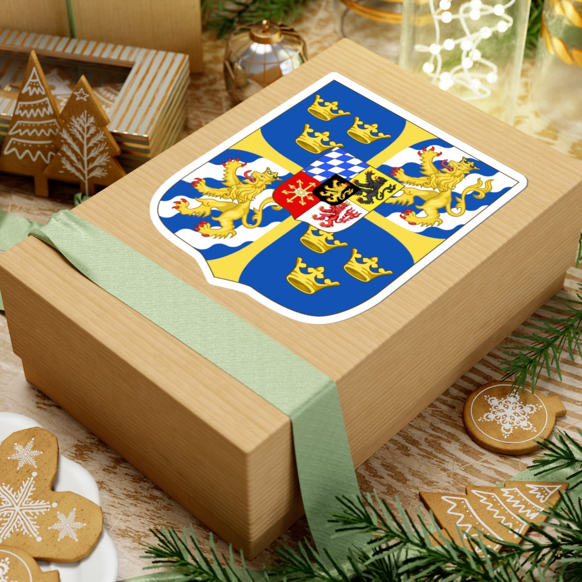 Armoiries Suède Palatinat1 (Germany) (Coat of Arms) STICKER Vinyl Kiss-Cut Decal