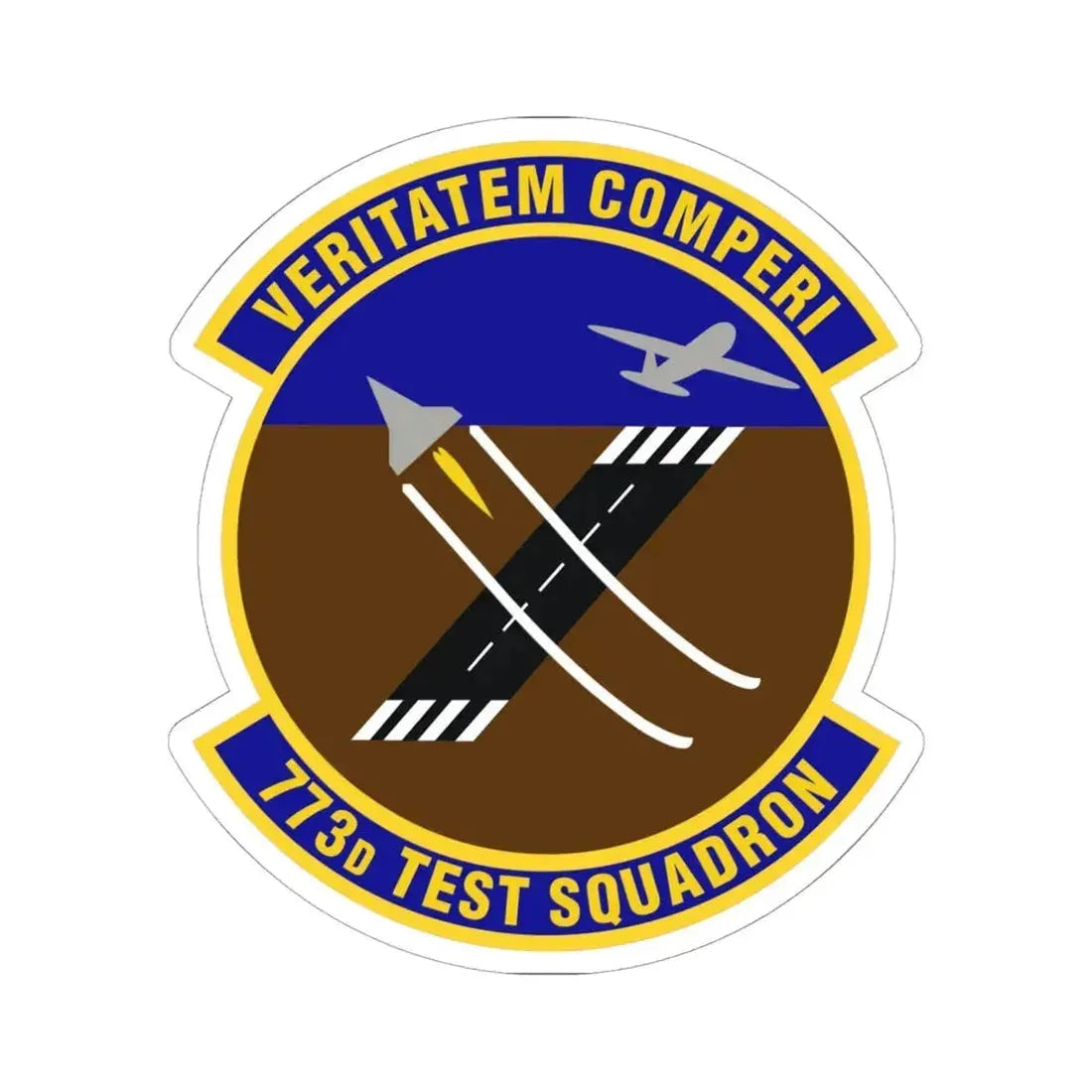 773 Test Squadron AFMC (U.S. Air Force) STICKER Vinyl Kiss-Cut Decal 6 Inch White - The Sticker Space