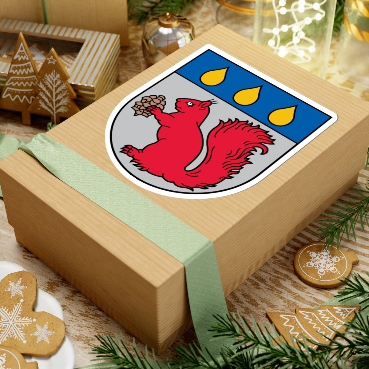 Baldone COA (Latvia) (Coat of Arms) STICKER Vinyl Kiss-Cut Decal