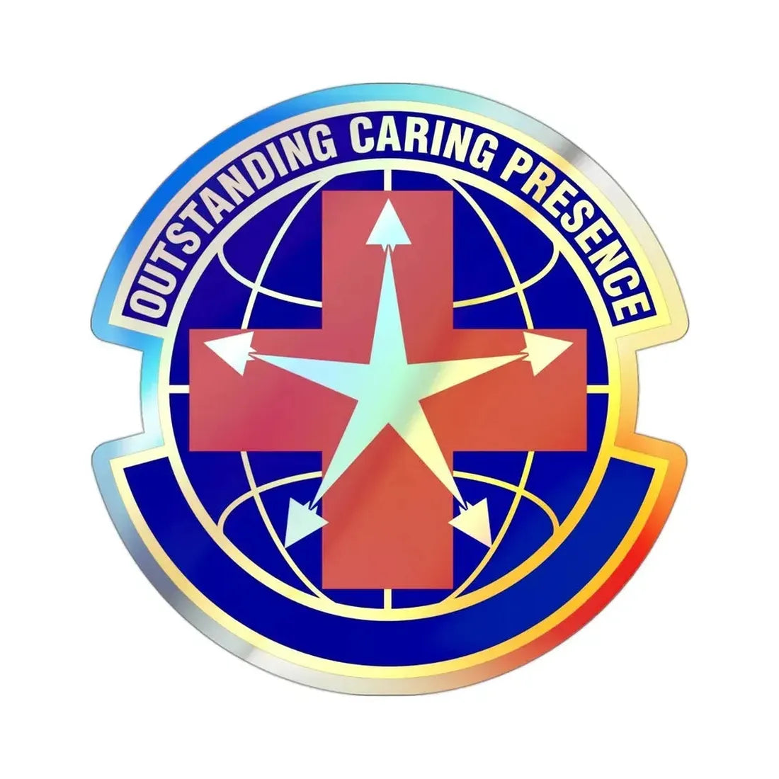 78 Healthcare Operations Squadron AFMC (U.S. Air Force) Holographic STICKER Die-Cut Vinyl Decal - The Sticker Space