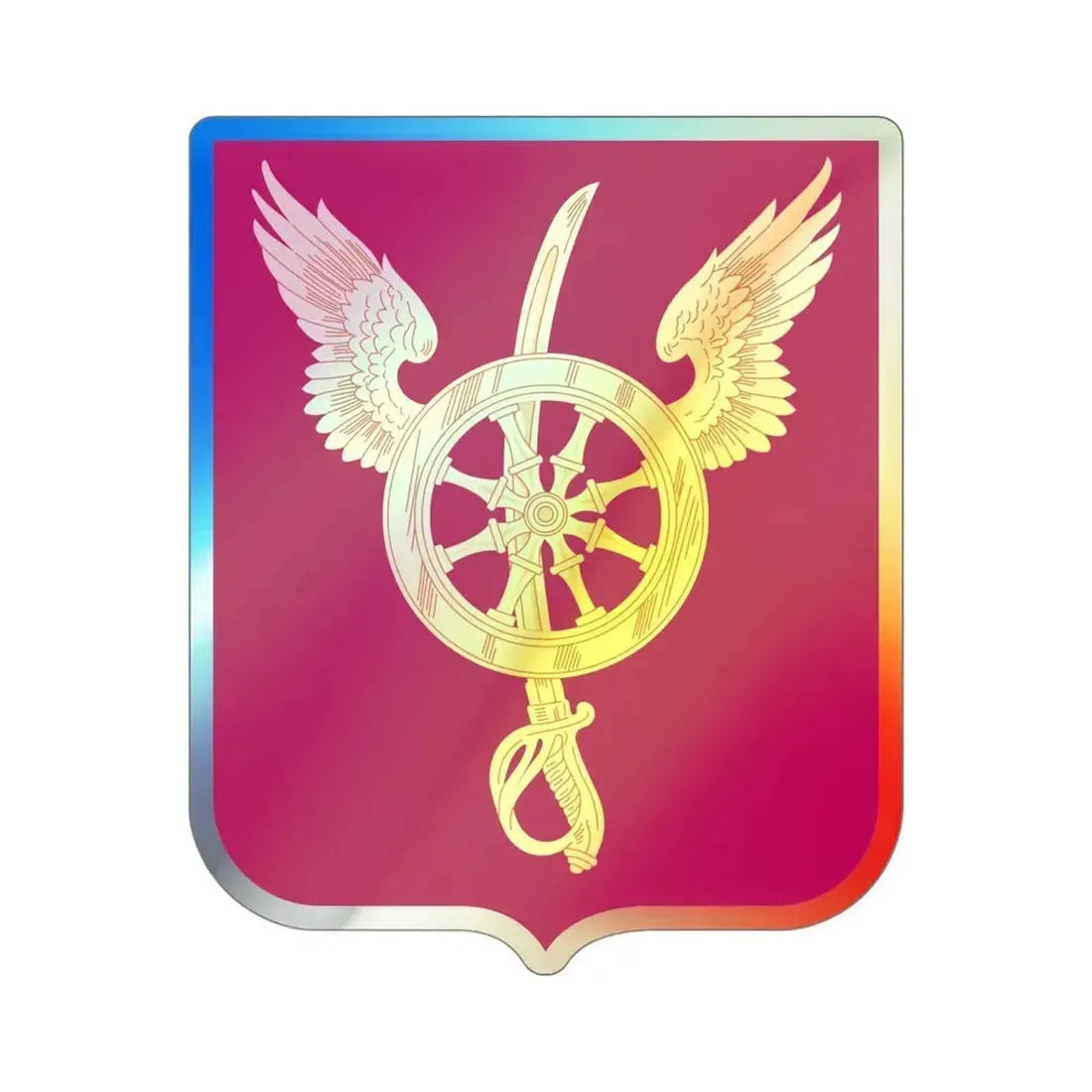 79 Ordnance Battalion Obsolete Insignia v2 (U.S. Army) Holographic STICKER Die-Cut Vinyl Decal - The Sticker Space