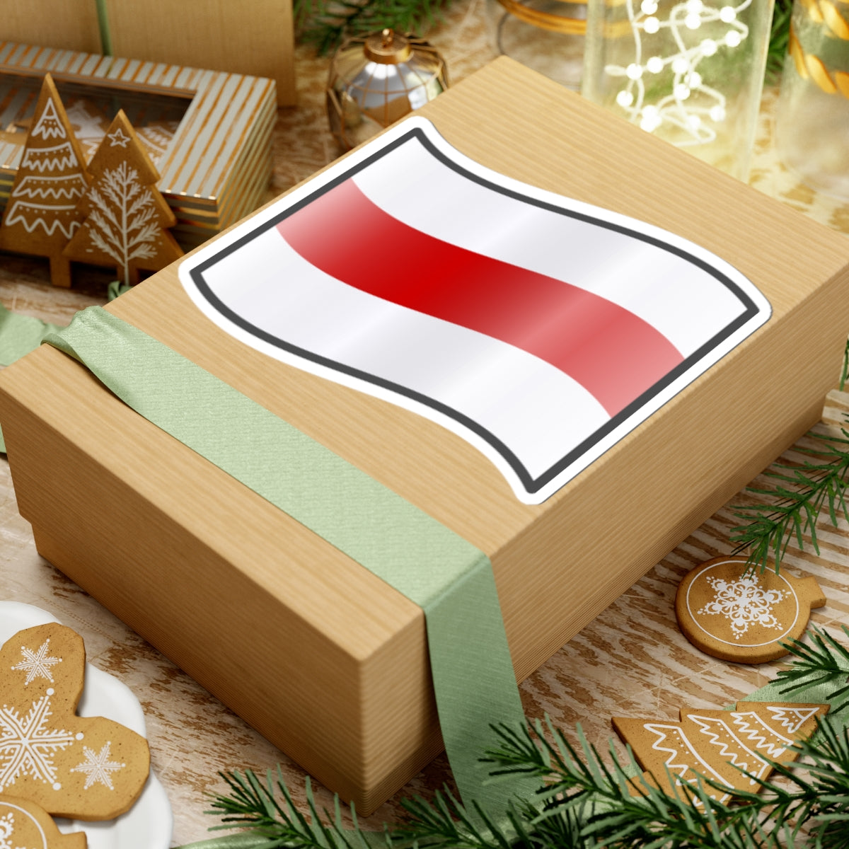 Nuvola Belarus flag 1991 (Belarus) STICKER Vinyl Kiss-Cut Decal