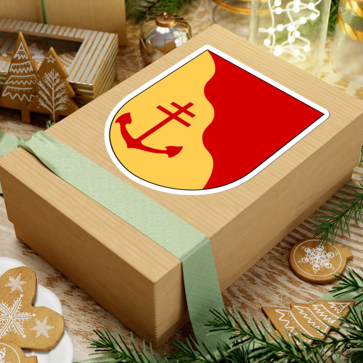 Barkåkra vapen (Sweden) (Coat of Arms) STICKER Vinyl Kiss-Cut Decal