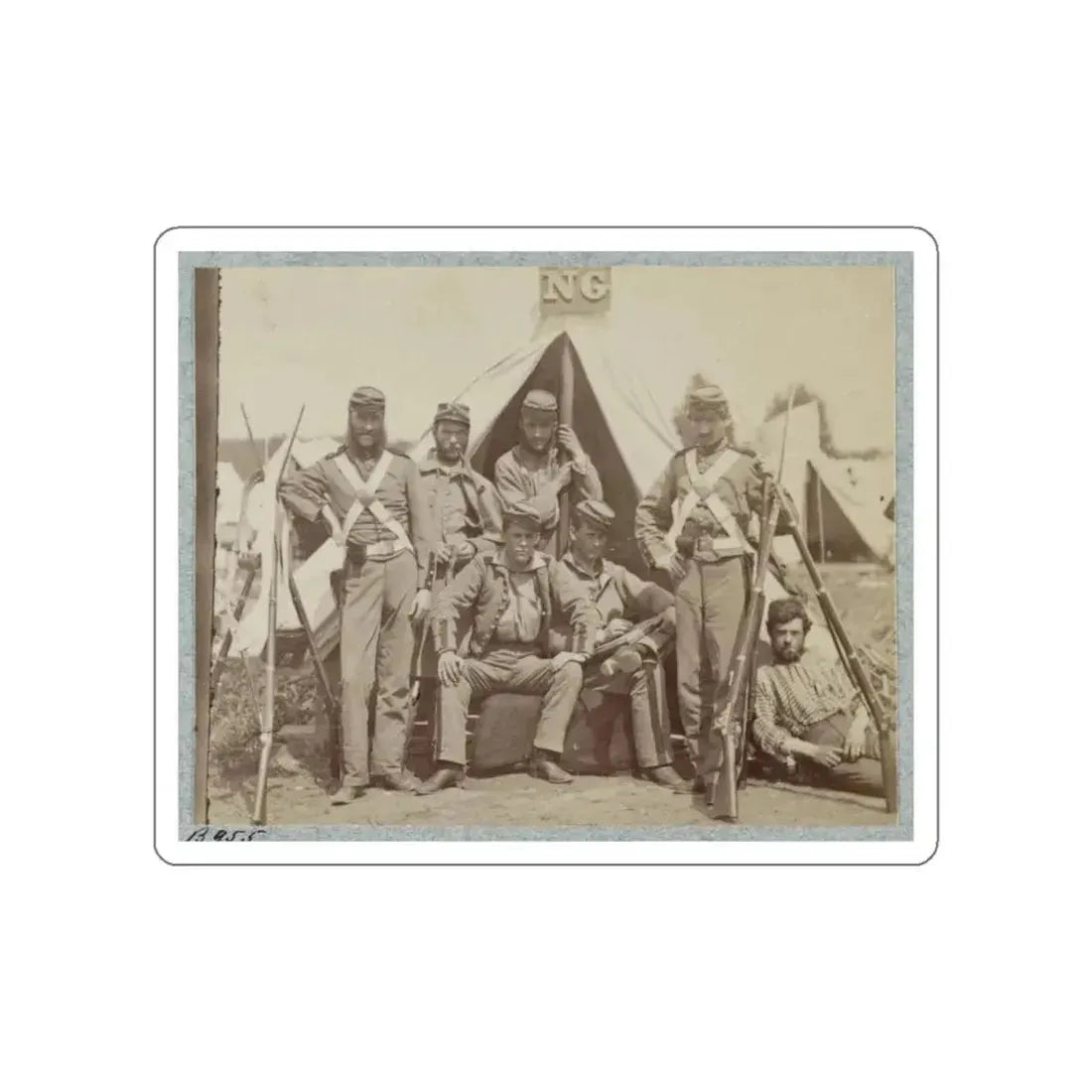7th N.Y. State Militia, Camp Cameron, D.C., 1861 005 (U.S. Civil War) STICKER Vinyl Die-Cut Decal - The Sticker Space