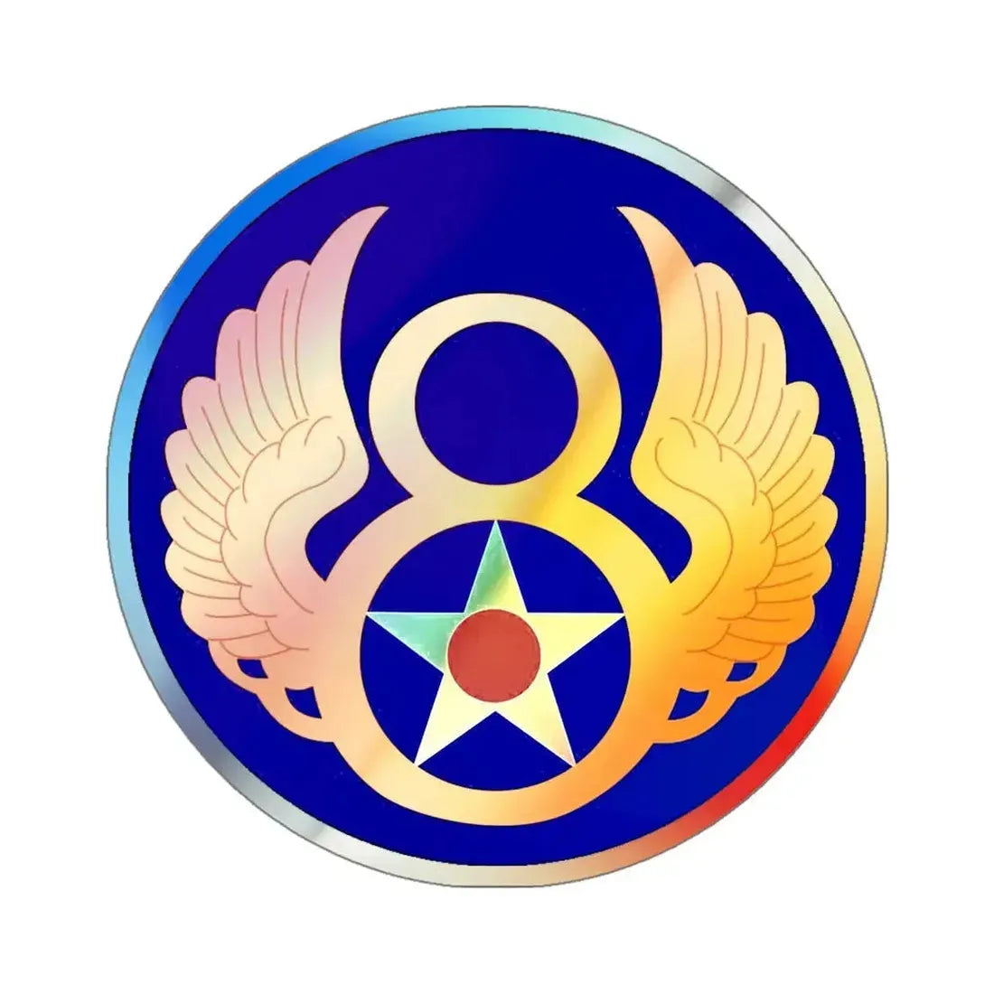 8 Air Force (U.S. Army) Holographic STICKER Die-Cut Vinyl Decal - The Sticker Space