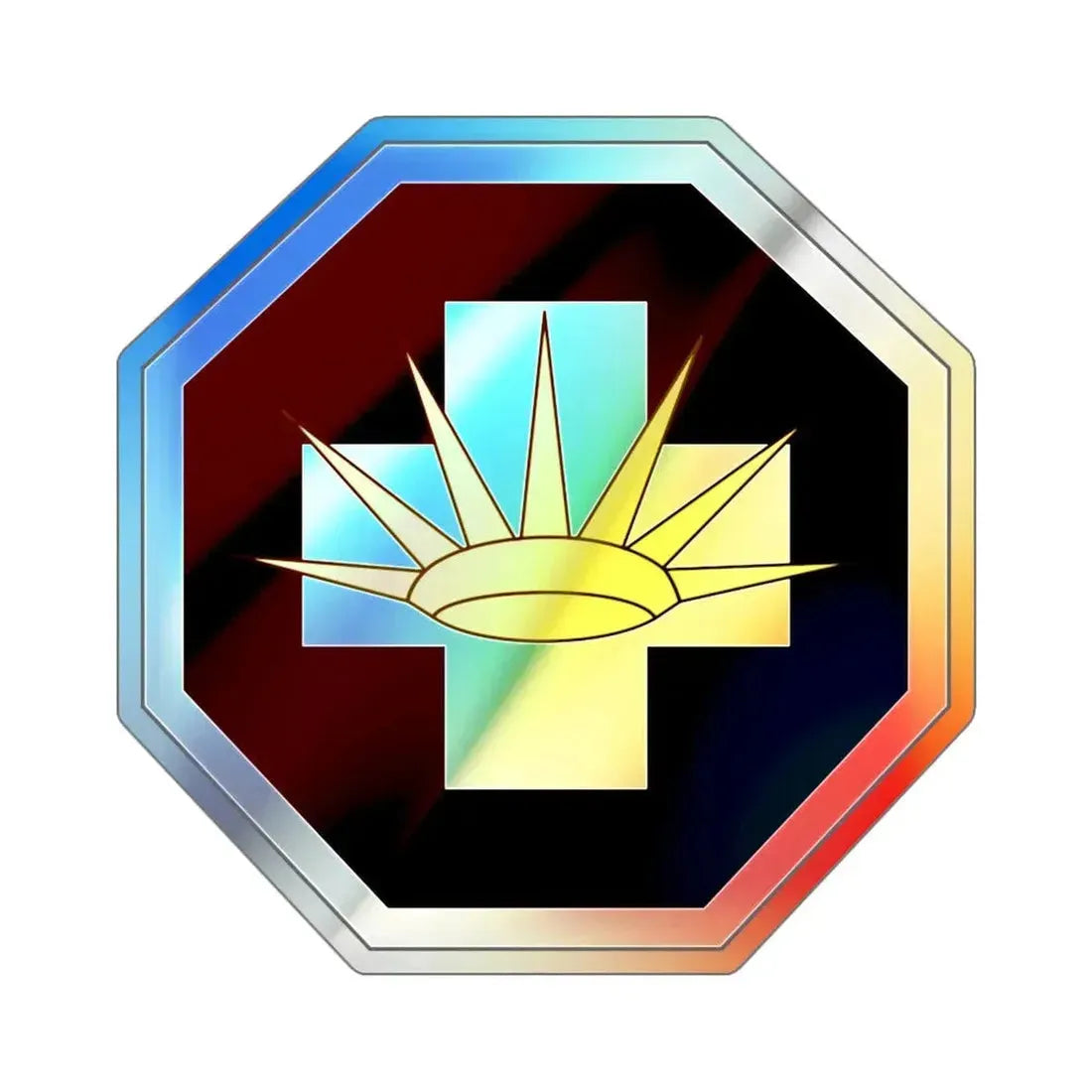 8 Medical Brigade (U.S. Army) Holographic STICKER Die-Cut Vinyl Decal - The Sticker Space