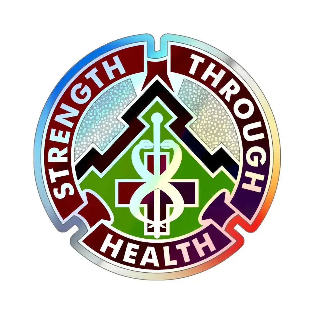8 Medical Brigade v2 (U.S. Army) Holographic STICKER Die-Cut Vinyl Decal - The Sticker Space