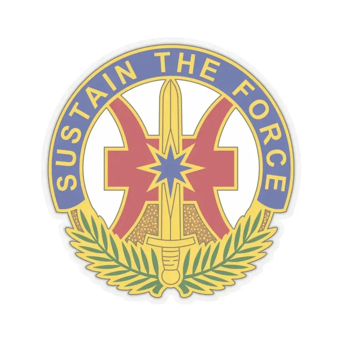 8 Sustainment Command 2 (U.S. Army) STICKER Vinyl Kiss-Cut Decal 6 Inch Transparent - The Sticker Space