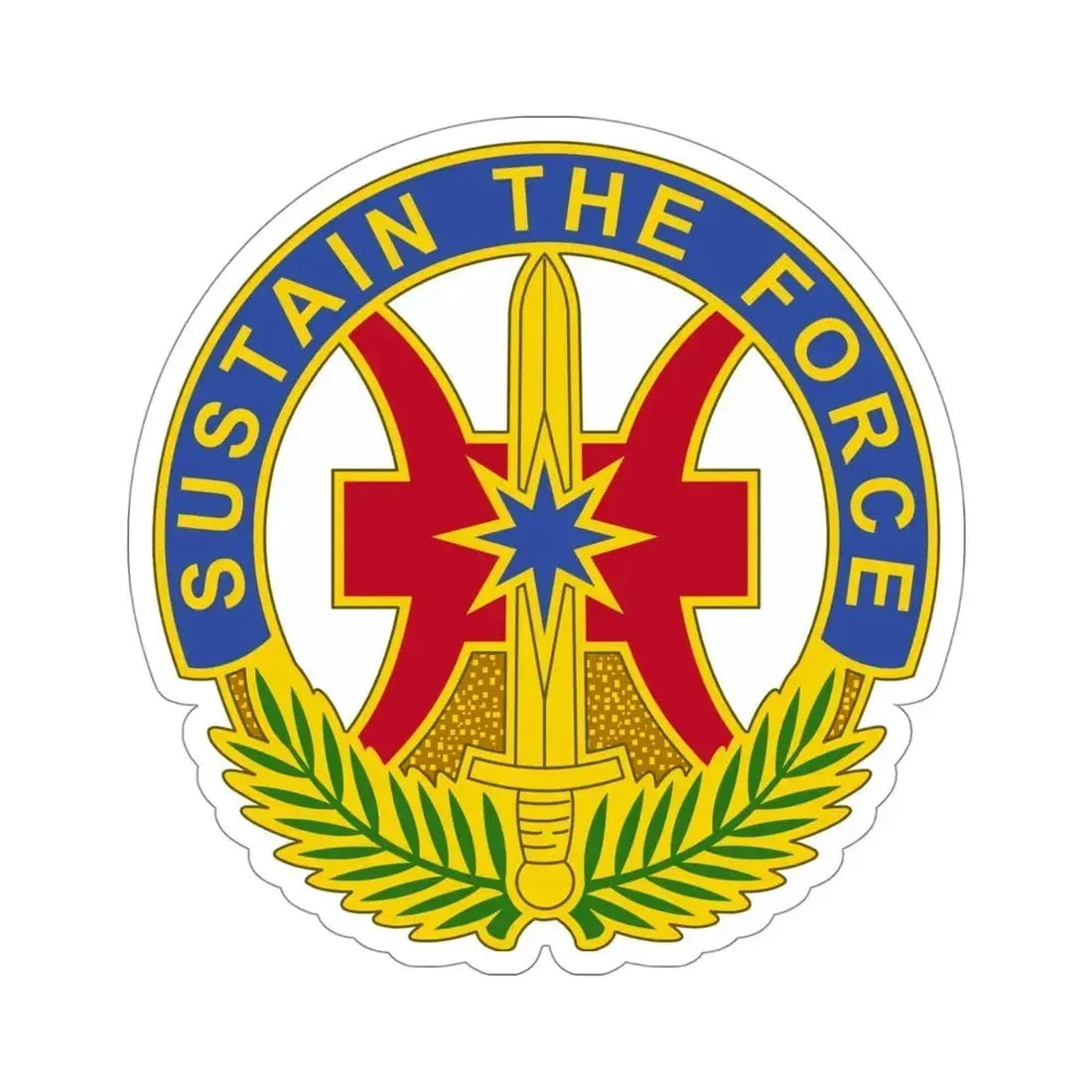 8 Sustainment Command v2 (U.S. Army) STICKER Vinyl Die-Cut Decal - The Sticker Space
