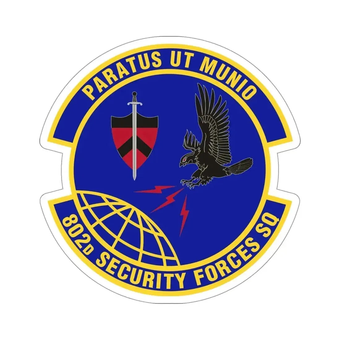 802d Security Forces Squadron (U.S. Air Force) STICKER Vinyl Die-Cut Decal - The Sticker Space