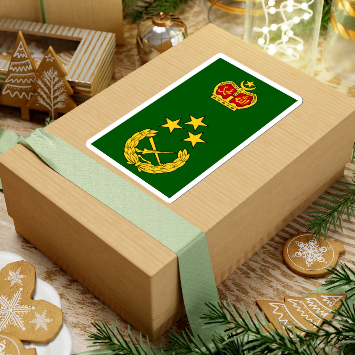 Malaysia army OF 8 (Malaysia) (Military Rank) STICKER Vinyl Kiss-Cut Decal