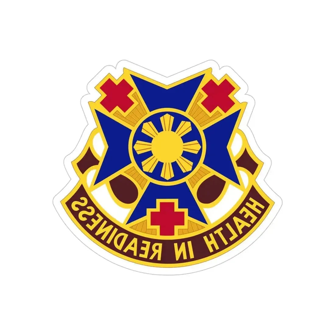 810 Field Hospital (U.S. Army) REVERSE PRINT Transparent Die-Cut STICKER - The Sticker Space
