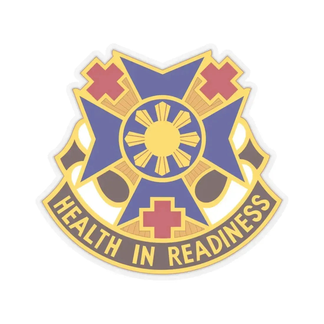 810 Field Hospital (U.S. Army) STICKER Vinyl Kiss-Cut Decal 6 Inch Transparent - The Sticker Space