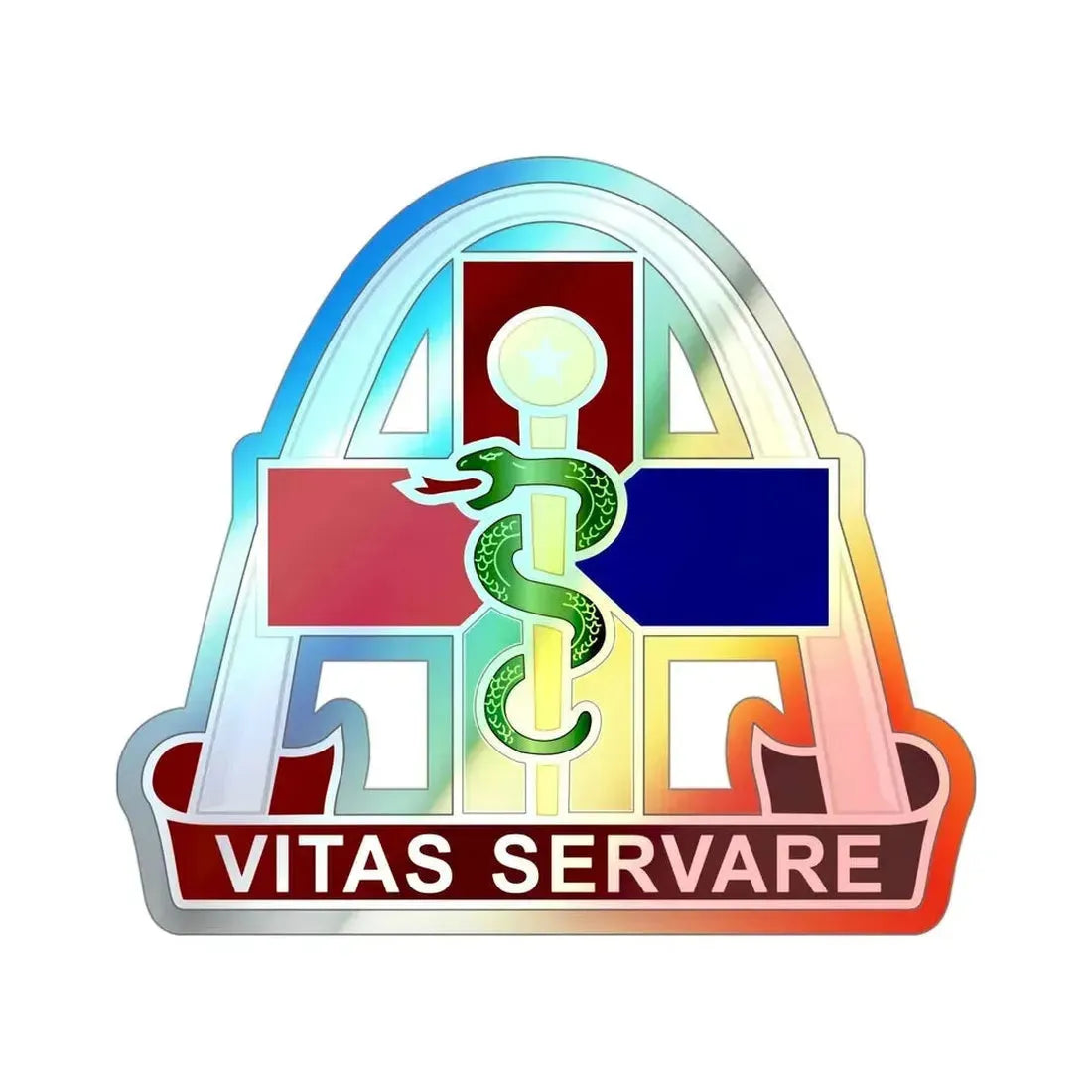 811th Hospital Center (U.S. Army) Holographic STICKER Die-Cut Vinyl Decal - The Sticker Space