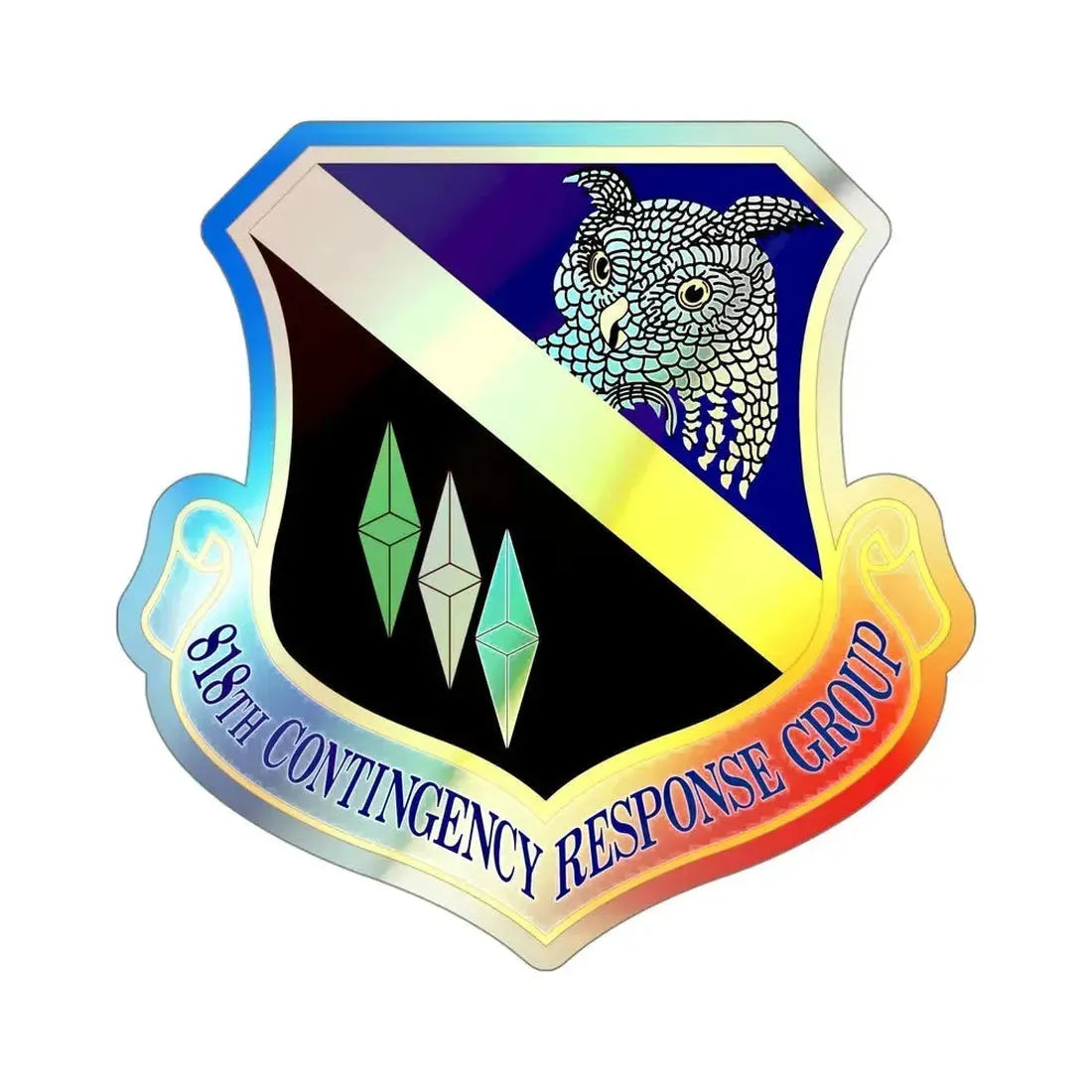 818th Contingency Response Group (U.S. Air Force) Holographic STICKER Die-Cut Vinyl Decal - The Sticker Space