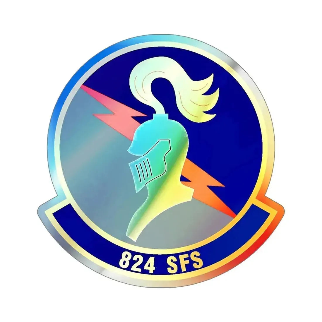 824th Security Forces Squadron (U.S. Air Force) Holographic STICKER Die-Cut Vinyl Decal - The Sticker Space