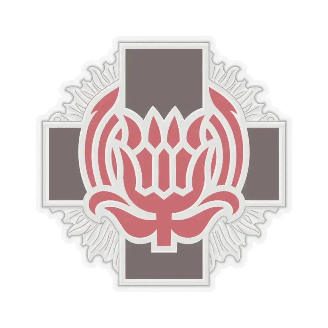 828 Evacuation Hospital (U.S. Army) STICKER Vinyl Kiss-Cut Decal 6 Inch Transparent - The Sticker Space