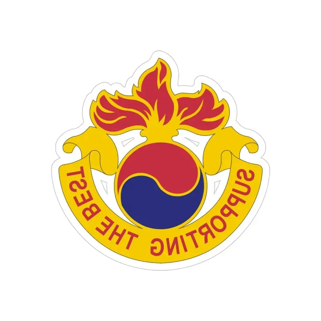 83 Ordnance Battalion (U.S. Army) REVERSE PRINT Transparent Die-Cut STICKER - The Sticker Space