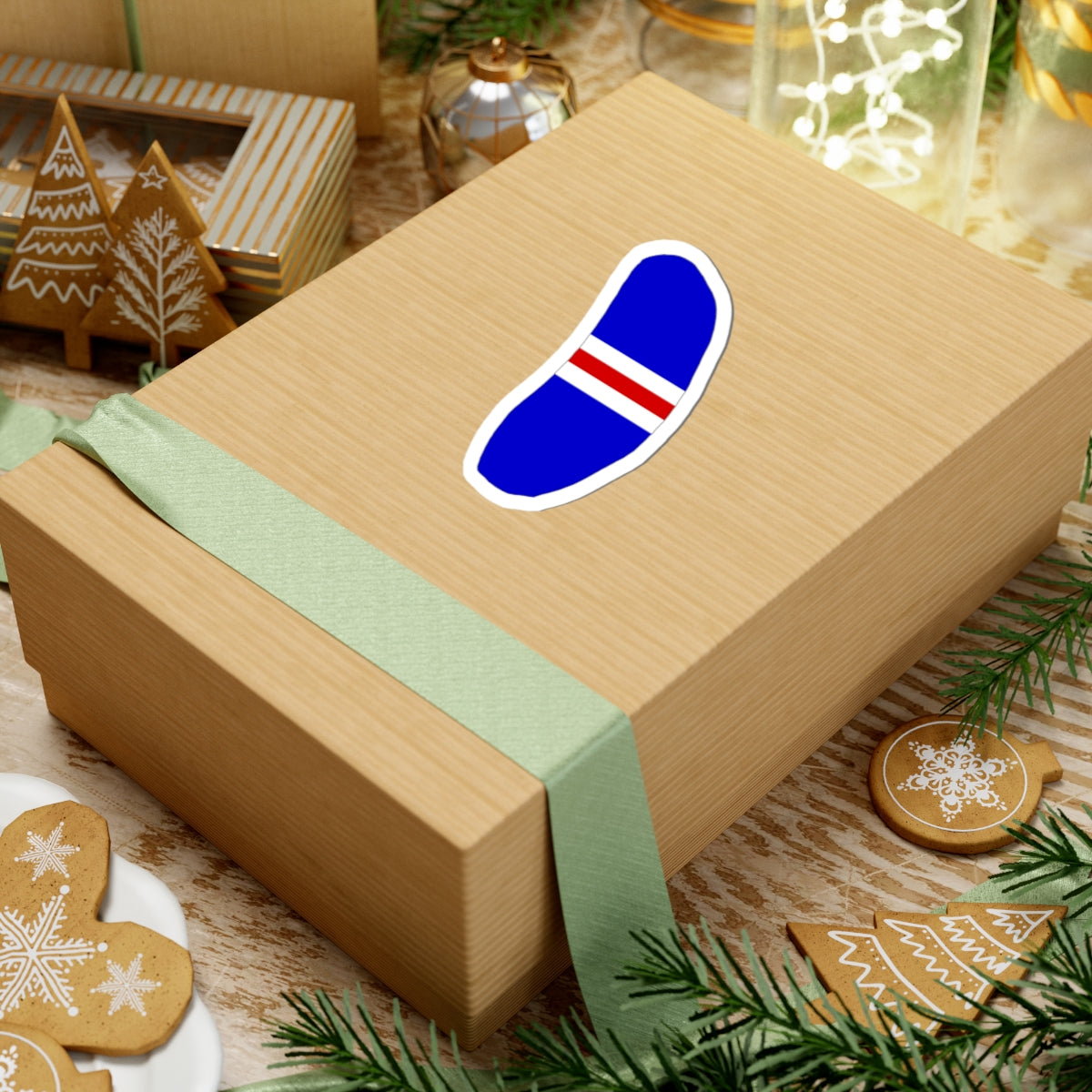 Howland Island flag map local (United States) STICKER Vinyl Kiss-Cut Decal