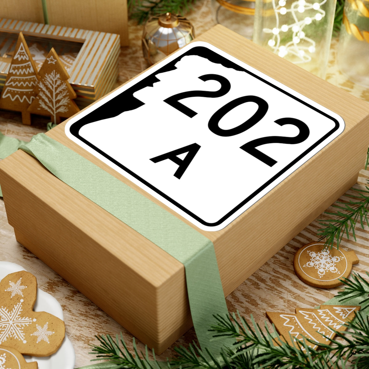 NH Route 202A (New Hampshire) (Road Sign) STICKER Vinyl Kiss-Cut Decal