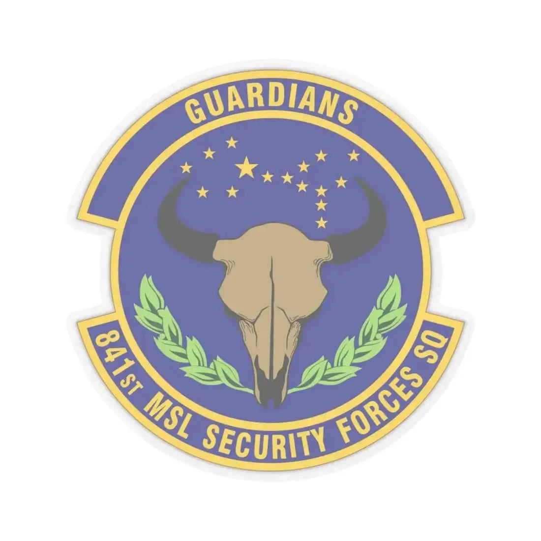 841 Missile Security Forces Squadron AFGSC (U.S. Air Force) STICKER Vinyl Kiss-Cut Decal 4 Inch Transparent - The Sticker Space