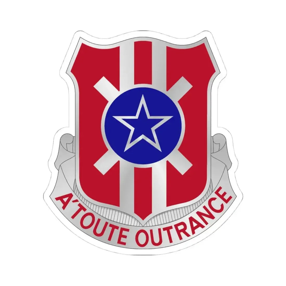 854 Engineer Battalion (U.S. Army) STICKER Vinyl Kiss-Cut Decal 4 Inch White - The Sticker Space