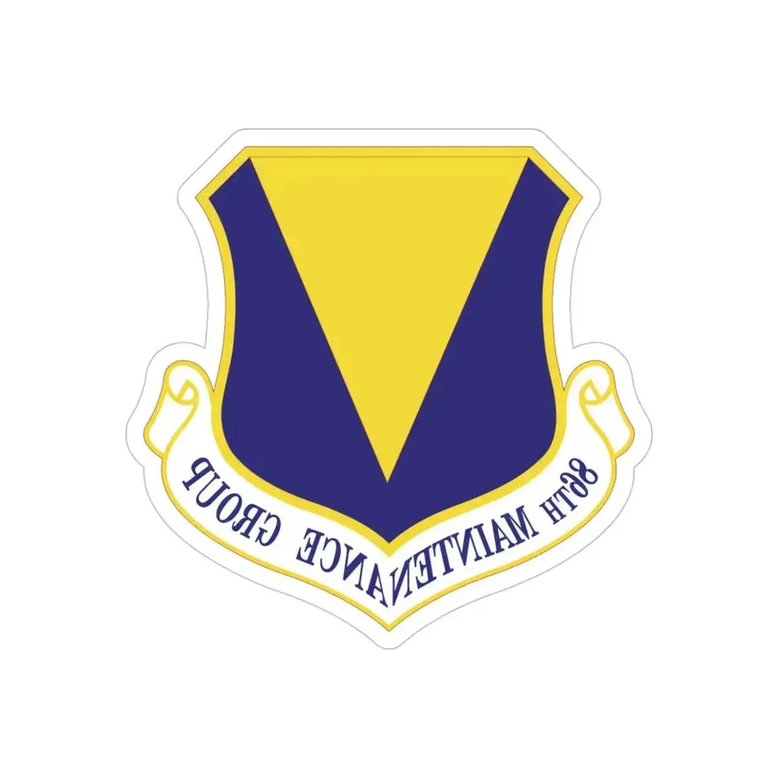 86th Maintenance Group (U.S. Air Force) REVERSE PRINT Transparent Die-Cut STICKER - The Sticker Space