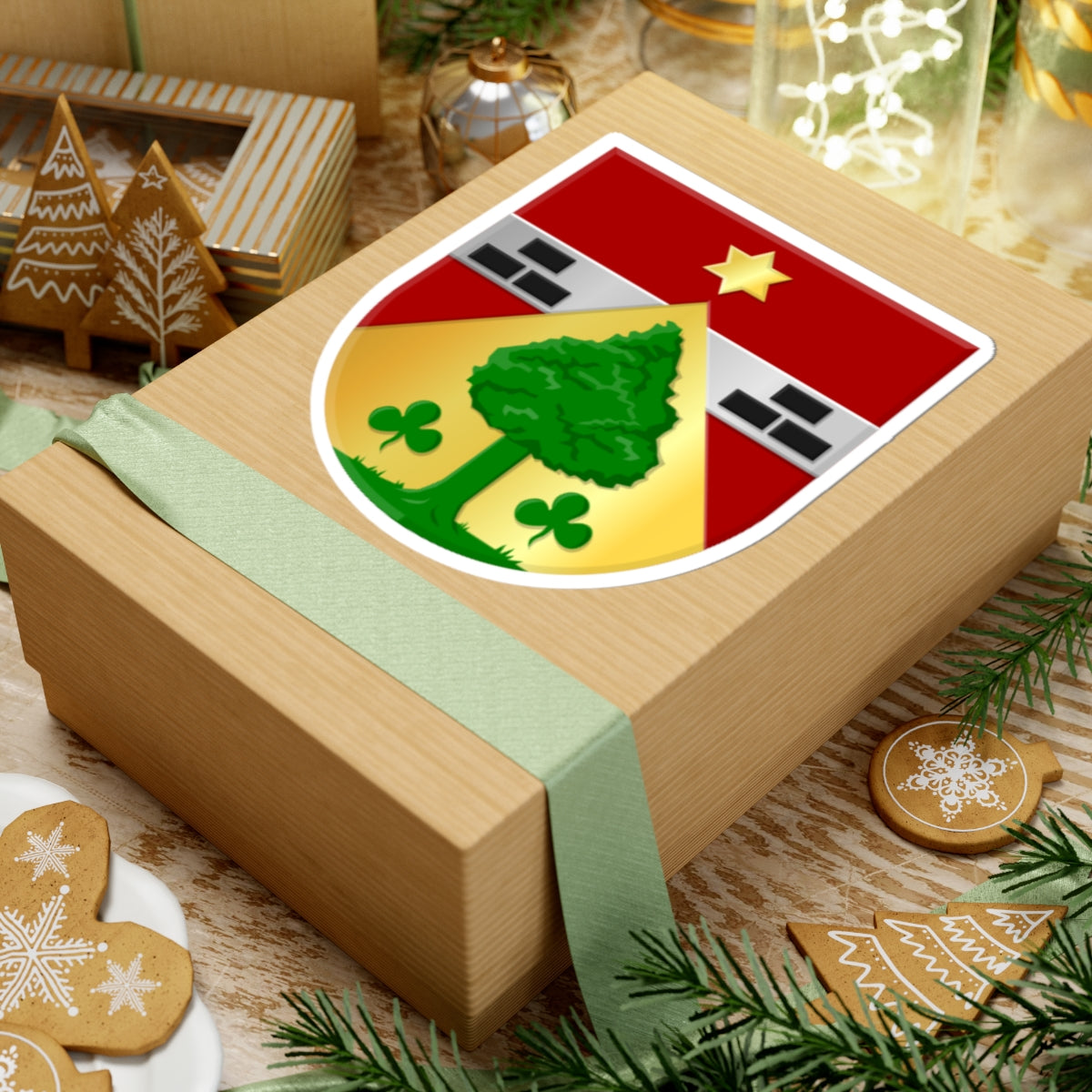 Appelscha wapen (Netherlands) (Coat of Arms) STICKER Vinyl Kiss-Cut Decal