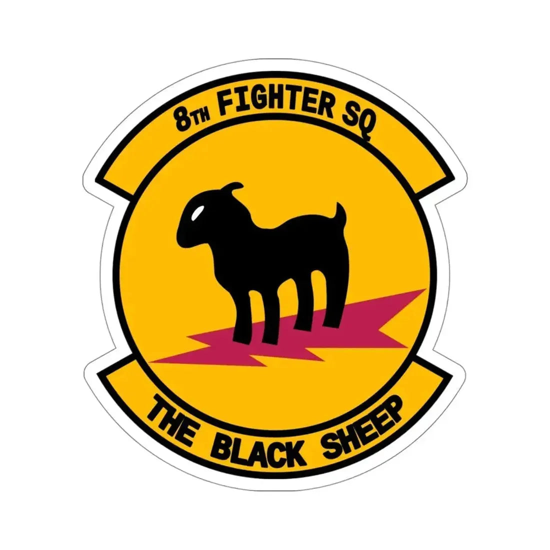 8th Fighter Squadron (U.S. Air Force) STICKER Vinyl Die-Cut Decal - The Sticker Space