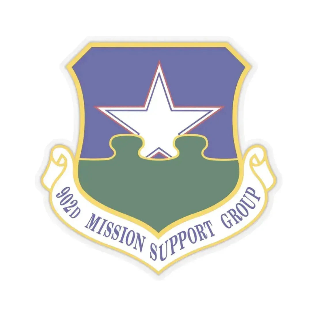 902d Mission Support Group (U.S. Air Force) STICKER Vinyl Kiss-Cut Decal 3 Inch Transparent - The Sticker Space
