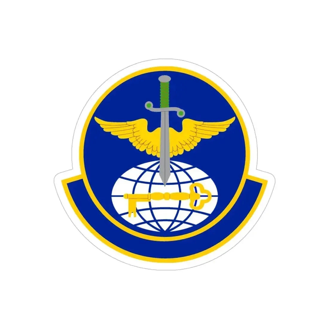 908 Operations Support Squadron AFRC (U.S. Air Force) REVERSE PRINT Transparent Die-Cut STICKER - The Sticker Space