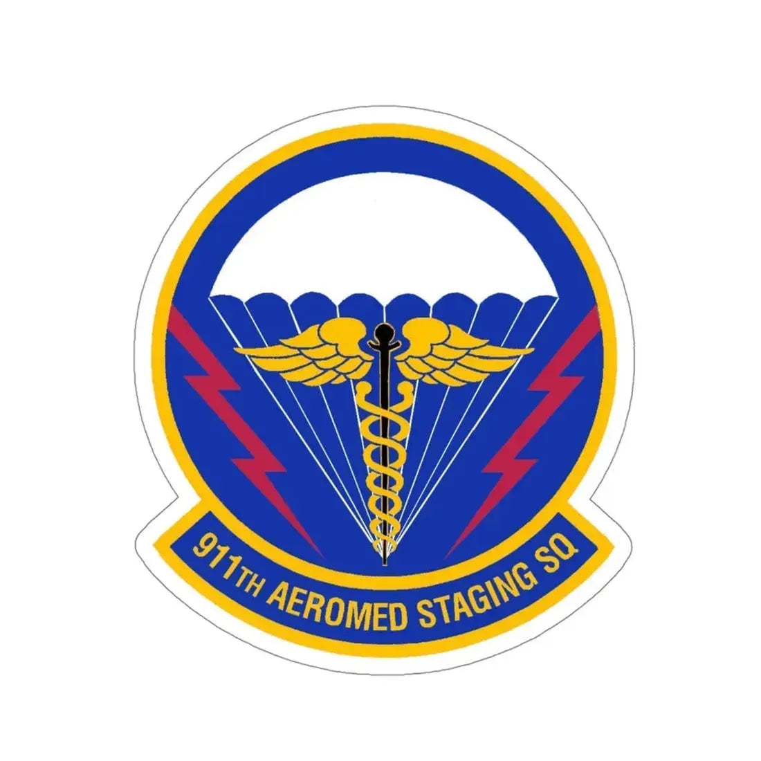 911 Aeromedical Staging Squadron AFRC (U.S. Air Force) STICKER Vinyl Die-Cut Decal - The Sticker Space
