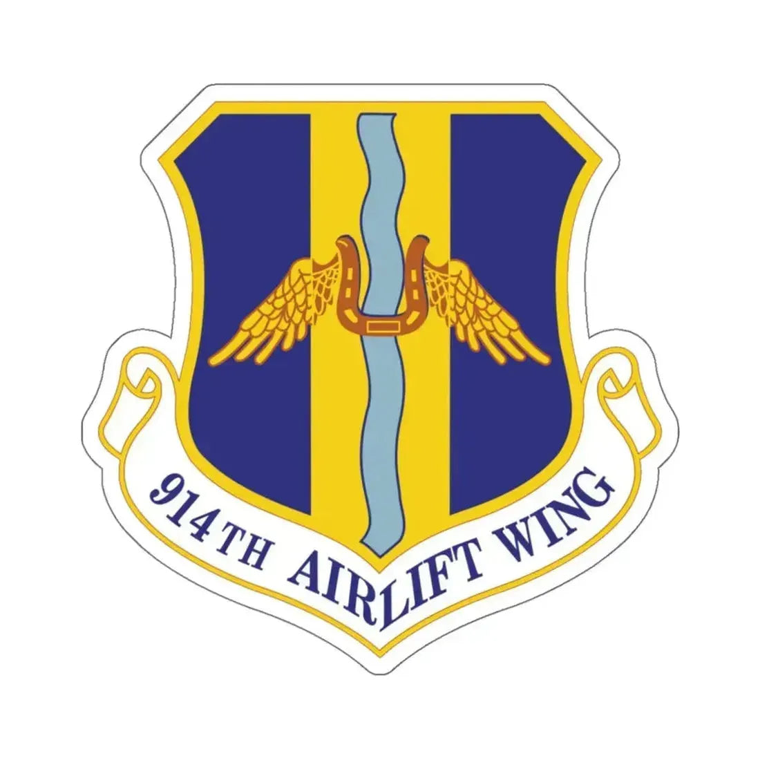 914th Airlift Wing (U.S. Air Force) STICKER Vinyl Kiss-Cut Decal 6 Inch White - The Sticker Space