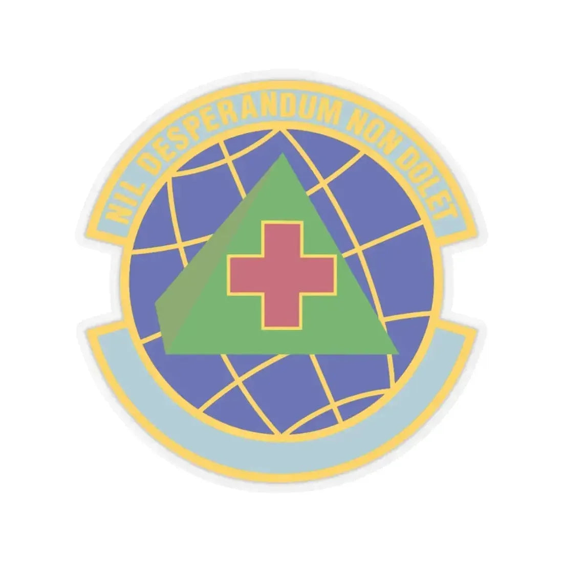 916 Aerospace Medicine Squadron AFRC (U.S. Air Force) STICKER Vinyl Kiss-Cut Decal 4 Inch Transparent - The Sticker Space