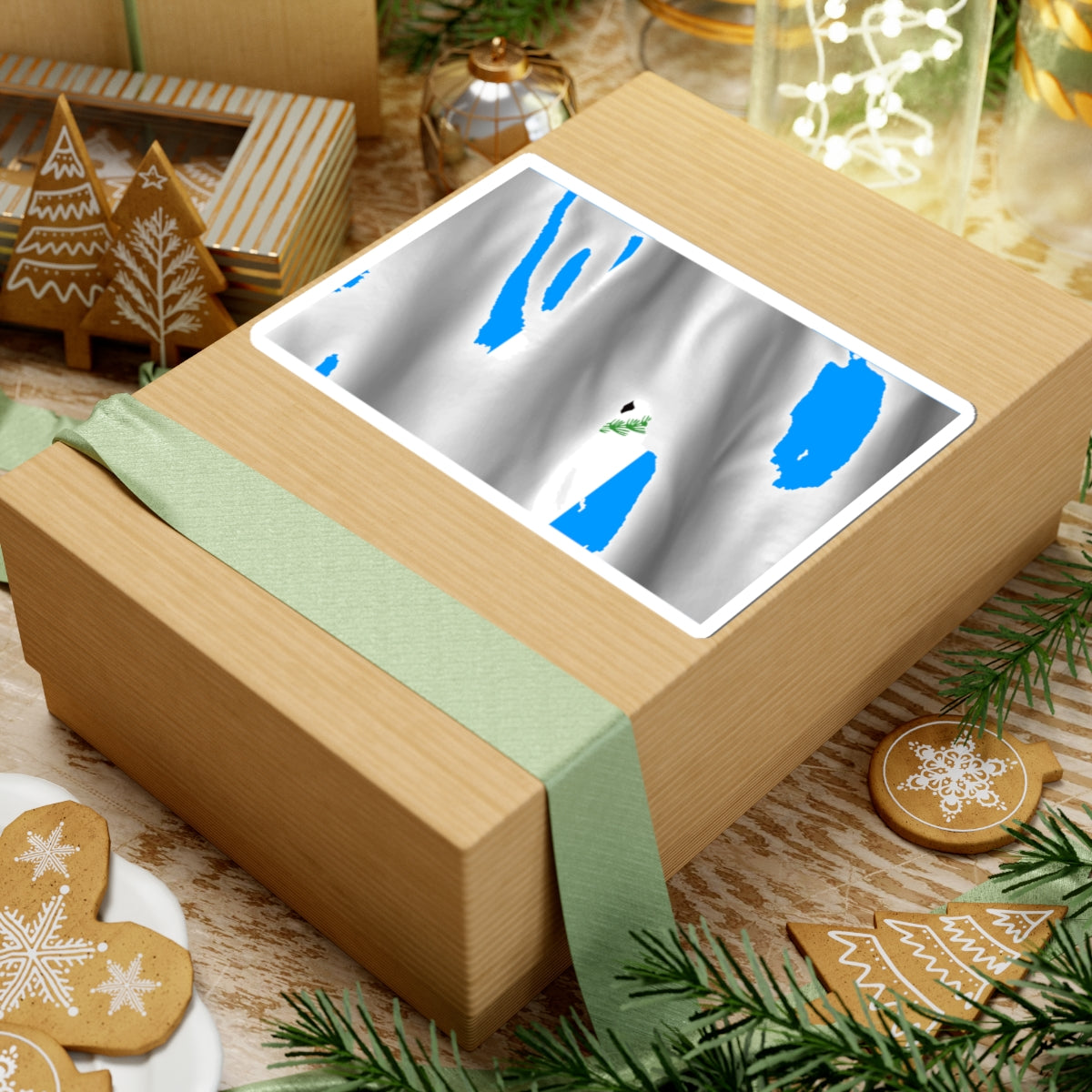 Flag of Irkutsk Oblast Picture Description (Russia) STICKER Vinyl Kiss-Cut Decal