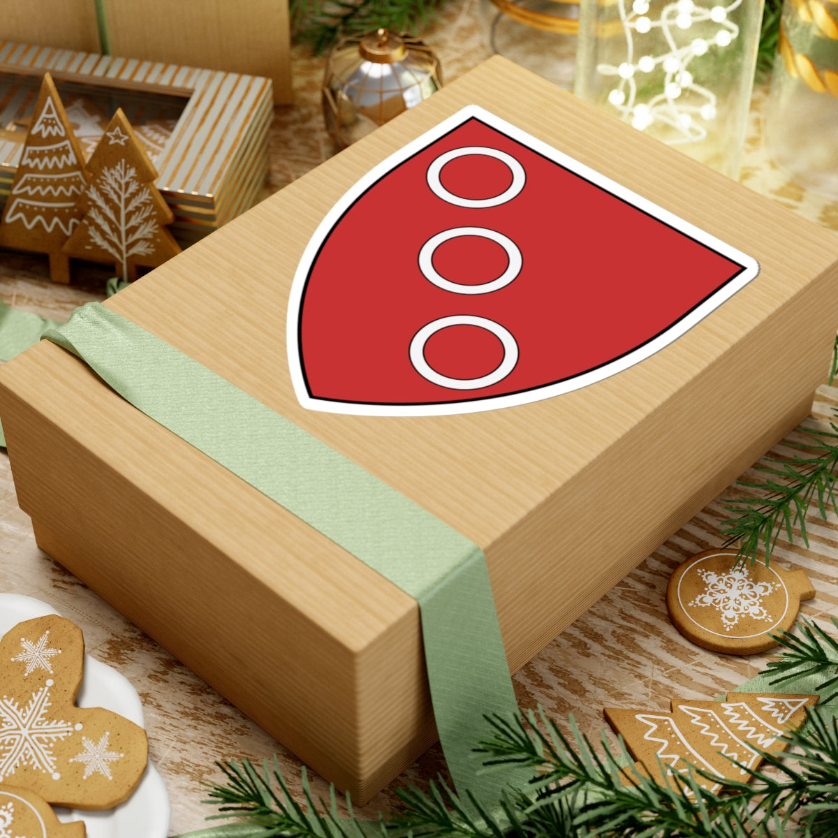 0113 Boos- Boos v. Waldeck (Luxembourg) (Coat of Arms) STICKER Vinyl Kiss-Cut Decal