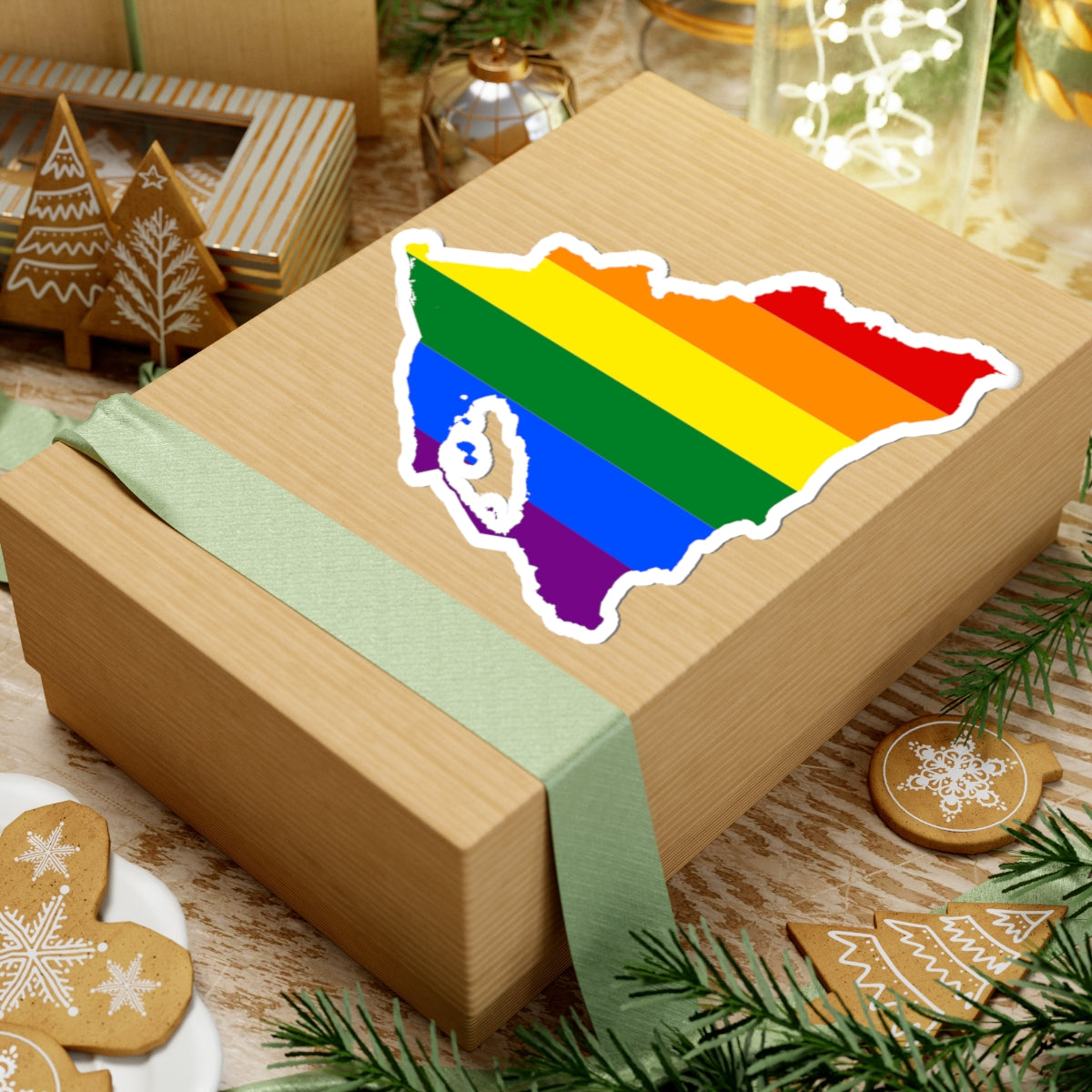 LGBT flag map of Nicaragua (Nicaragua) STICKER Vinyl Kiss-Cut Decal